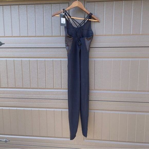 Love Soft Jumpsuit Black Strappy Back New with tag Size Small - Picture 8 of 9